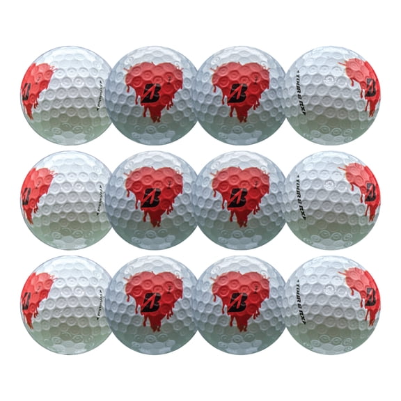Pre-Owned Bridgestone Tour B - Bleeding Heart Valentine's Day Golf Balls, 12 Pack by GBM GOLF