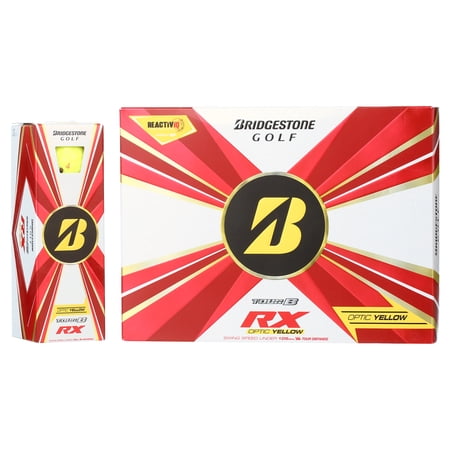 Bridgestone Tour B RX 2022 Golf Balls-Dozen Yellow