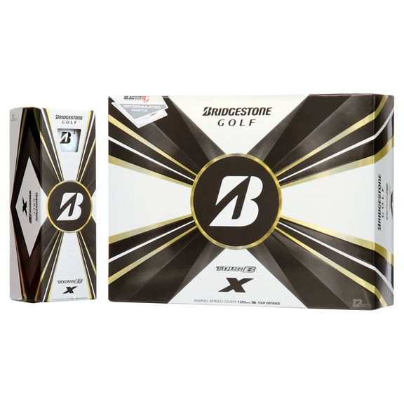 Bridgestone Tour B X 2022 Golf Balls, 12 Pack, White