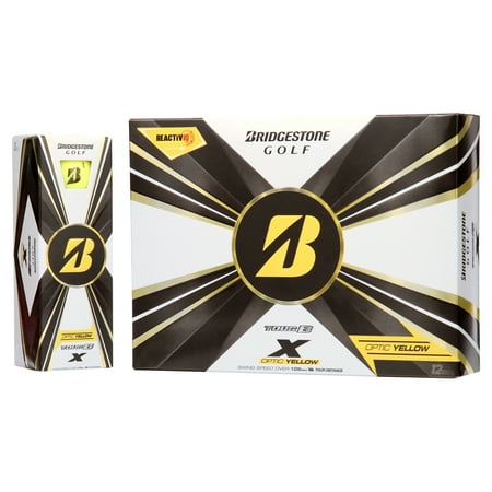 Bridgestone Tour B X 2022 Golf Balls-Dozen Yellow