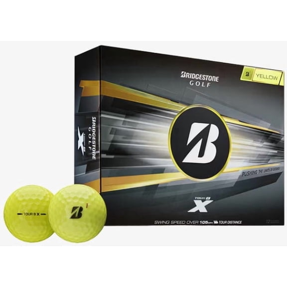 Bridgestone Tour B-X Golf Balls (Yellow, 12pk) 1 Dozen 2026 NEW