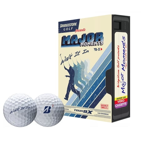 Bridgestone Tour B-X Major Moments Golf Balls (Walk-It-In, Wht12pk) 1dz 2026 NEW