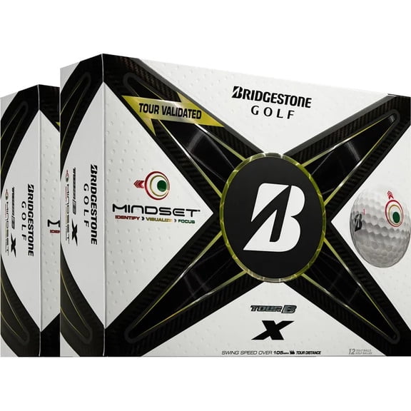 Bridgestone Tour B X Mindset Golf Balls [24-Ball] White