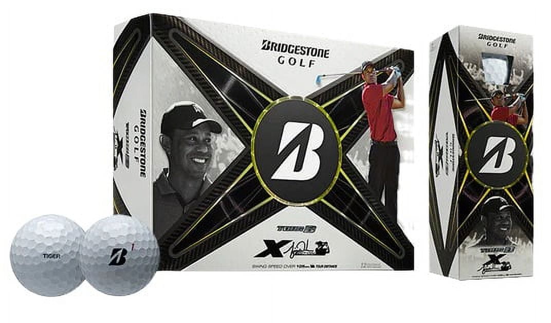 Bridgestone Tour B-X Tiger Woods Edition Golf Balls (White,12pk) 1