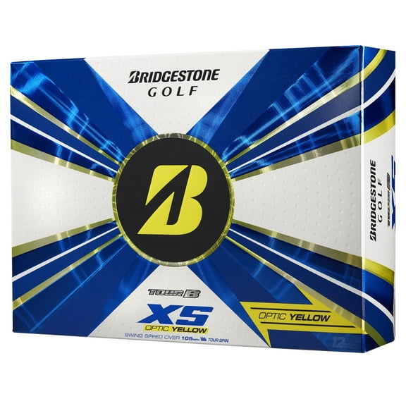Bridgestone Tour B XS 2022 Golf Balls-Dozen Yellow