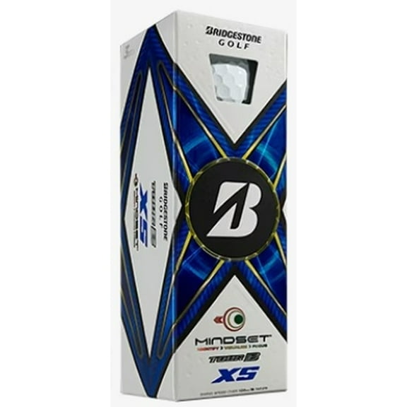 Bridgestone Tour B-XS Mindset Golf Balls (White, 3pk) 1 Sleeve 2024 NEW