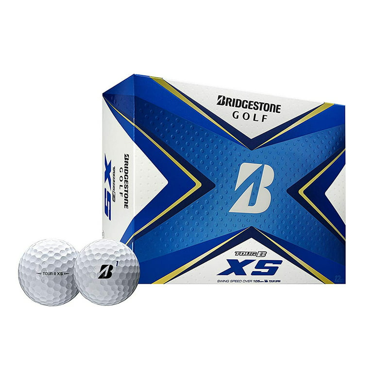 Bridgestone Tour B XS Reactiv Urethane Distance White Golf Balls, 1 Dozen