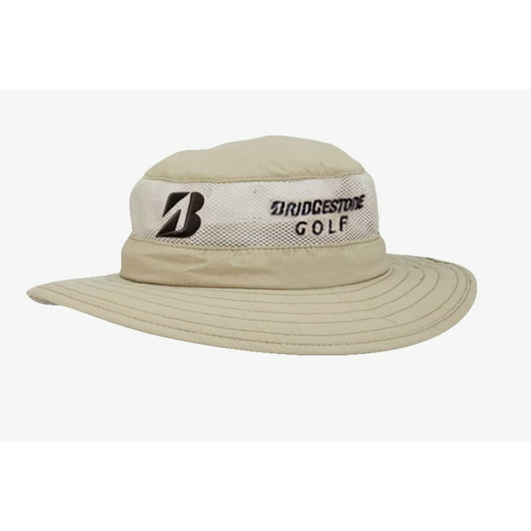 Bridgestone Vented Sun Hat (Khaki, Adjustable) 2023 Golf NEW