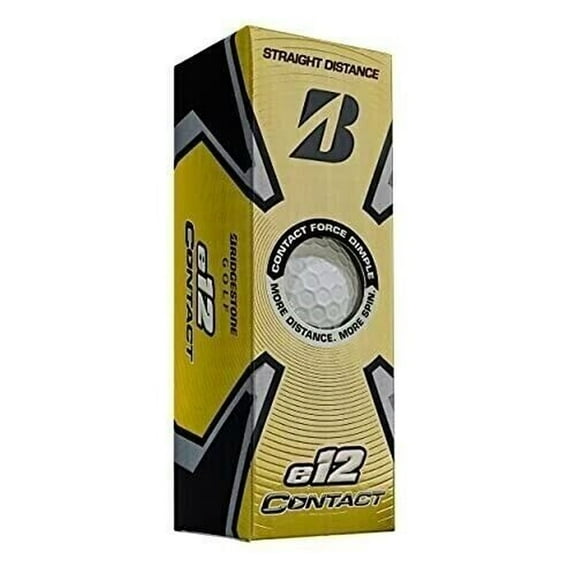 Bridgestone e12 Contact Soft Golf Balls (White, 3pk) 1 Sleeve 2023 NEW