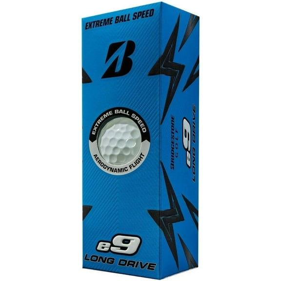 Bridgestone e9 Long Drive Golf Balls (White, 3pk) 1 Sleeve 2023 NEW