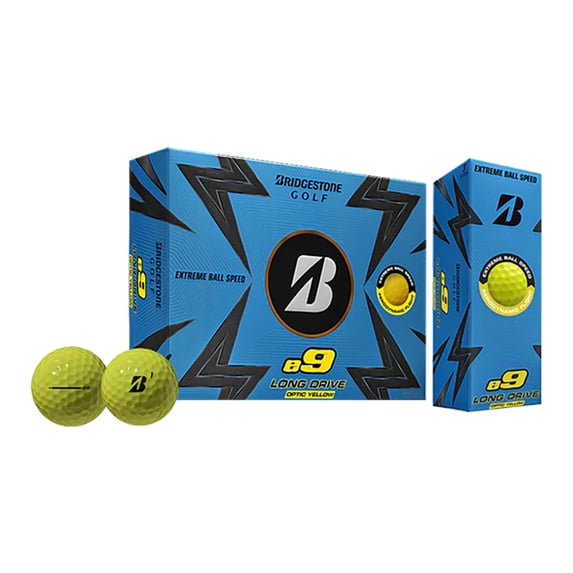 Bridgestone E9 Long Drive Golf Balls ,Yellow, 12pk