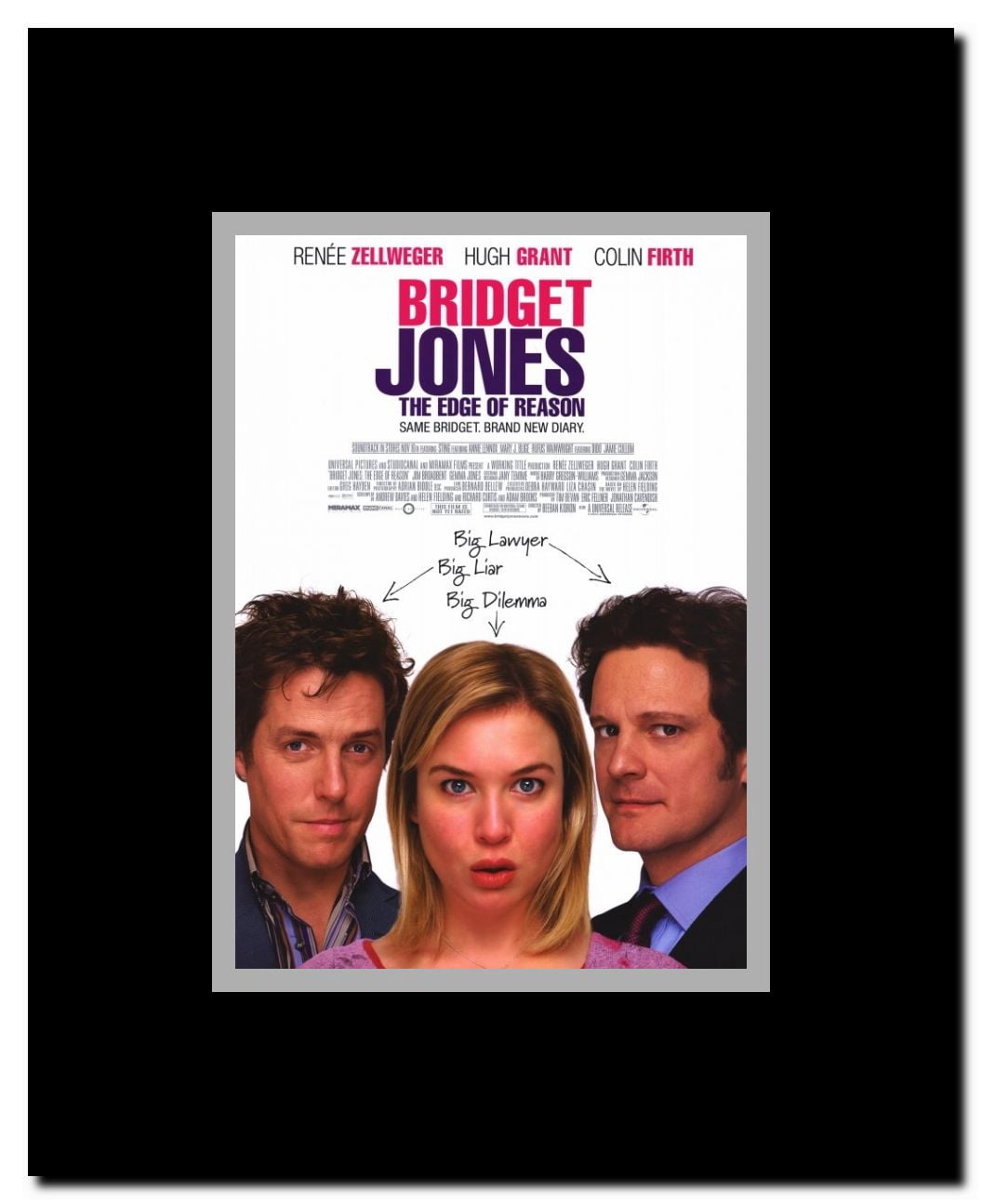 Bridget Jones: The Edge of Reason Framed Movie Poster