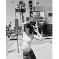 thumbnail image 1 of Bridget Moynahan Poster White Tank Top Bw Metal Sign 8inx 12in Metal Print 8x12 Square Adults Z Posters, 1 of 3