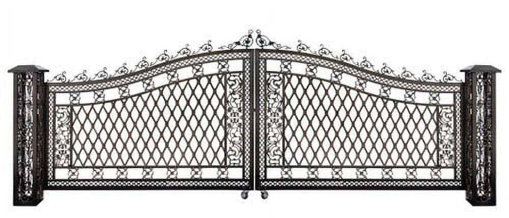 Bridgeton Moore Wide Bronze Aluminum Driveway Gate Kit