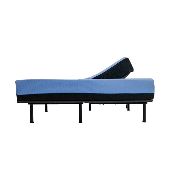 Bridgevine Home 12 inch Refresh Flex Top Latex Foam Hybrid Mattress and Adjustable Base Bundle, King Size