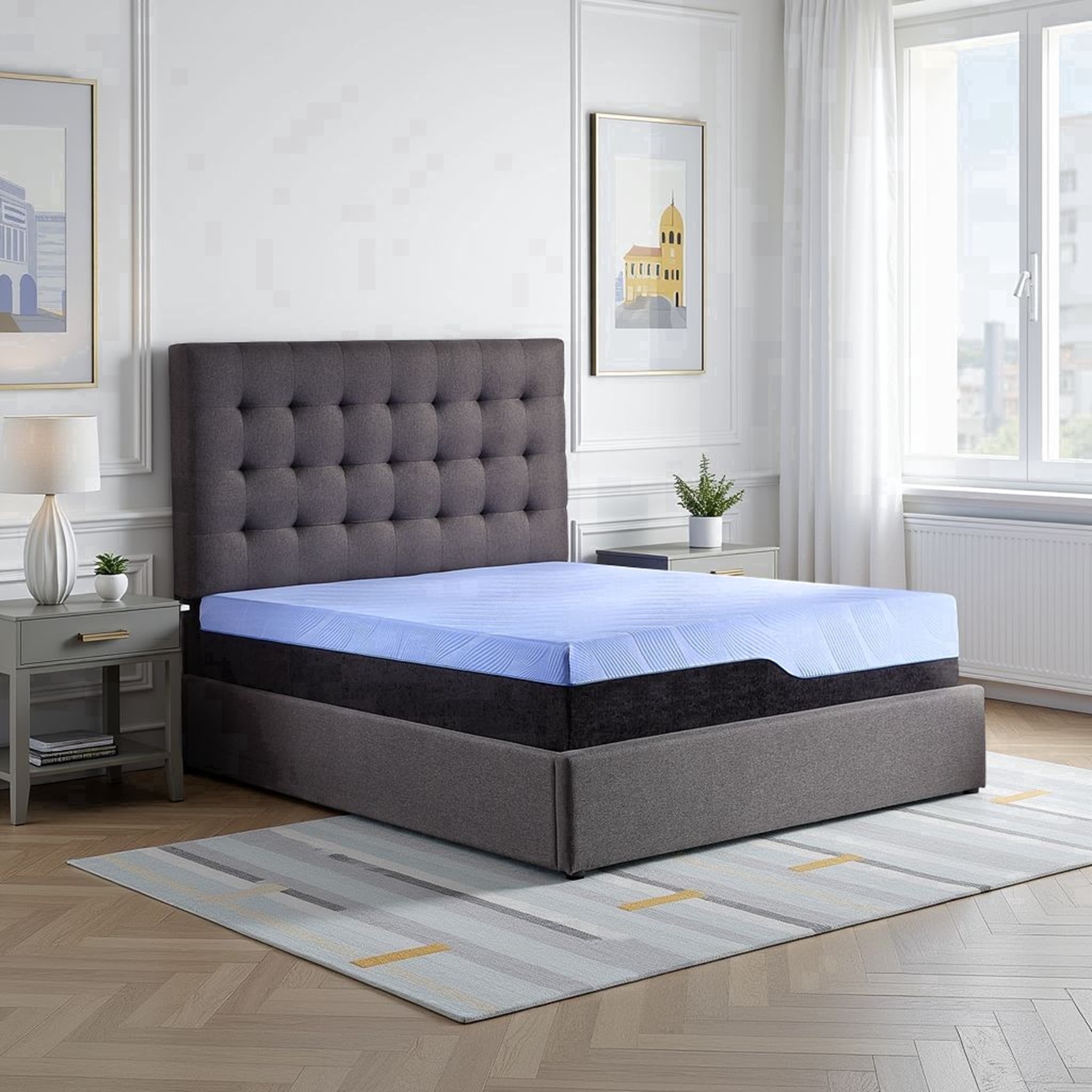 Bridgevine Home 12 inch Refresh Hybrid Cooling GelCare Memory Foam and ...