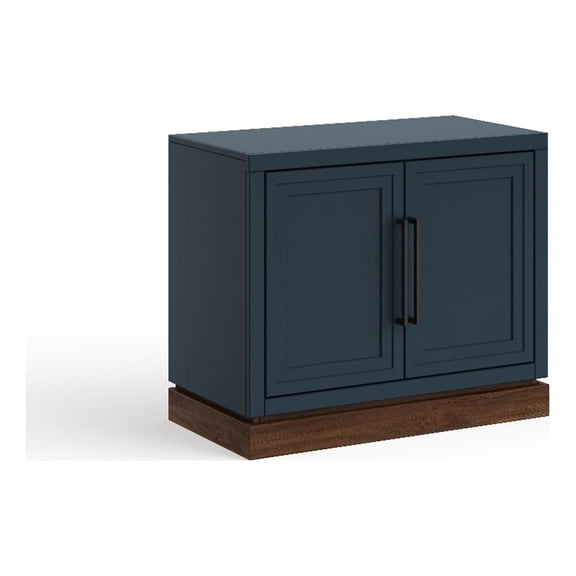 Bridgevine Home Nora Two-Door Storage Cabinet with Painted Finish in Blue