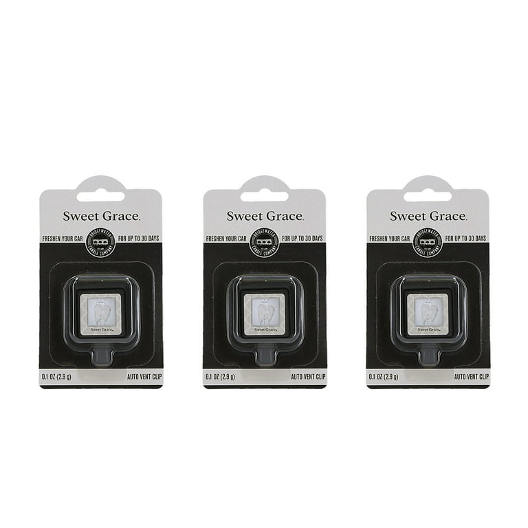  Bridgewater Candle Auto Vent Clip 3 Pack Long Lasting Car Air  Freshener-Sweet Grace : Home & Kitchen