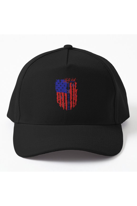 Bridgewater Fourth of July Baseball Hat, American Independence Celebration Design, Classic Cap