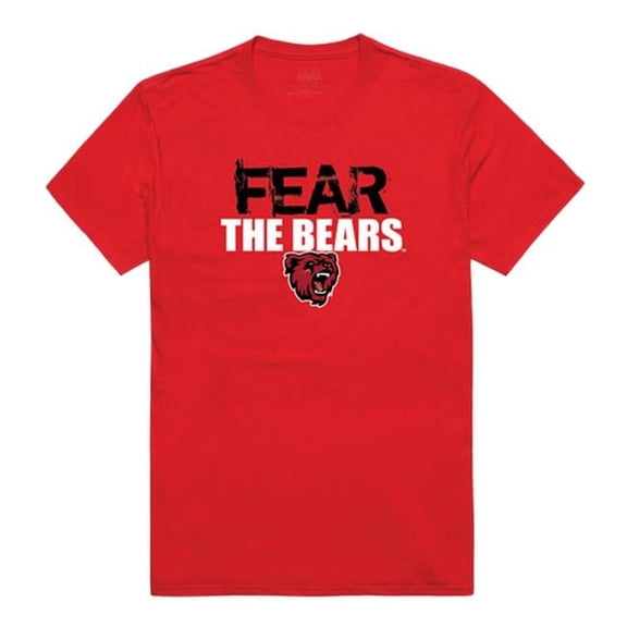 Bridgewater State University Bears Fear College Short Sleeve T-Shirt, Red - 2XL