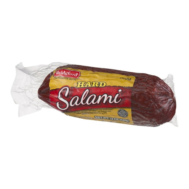 Bridgford Gluten Free Hard Salami 12oz Package