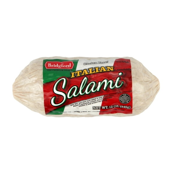 Bridgford Italian Salami - Premium 12oz, Perfect for Charcuterie Boards & Sandwiches