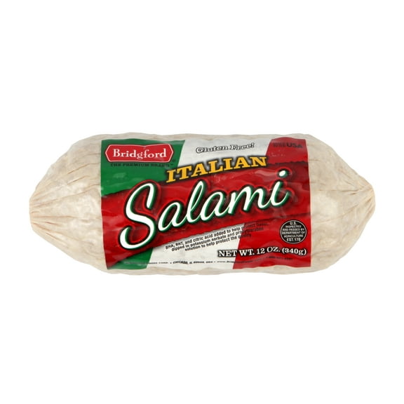 Bridgford Italian Salami - Premium 12oz, Perfect for Charcuterie Boards & Sandwiches