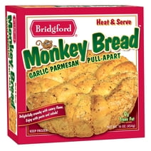 Bridgford No Preservatives Fully-Cooked Garlic Parmesan Monkey Bread, 16 oz (Frozen)