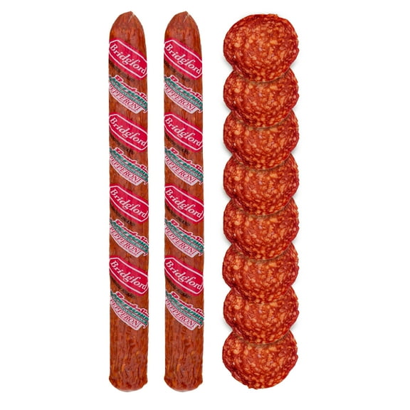 Bridgford Old World Pepperoni Stick 16 oz Pack of 2 - Zero Carb Keto Snack