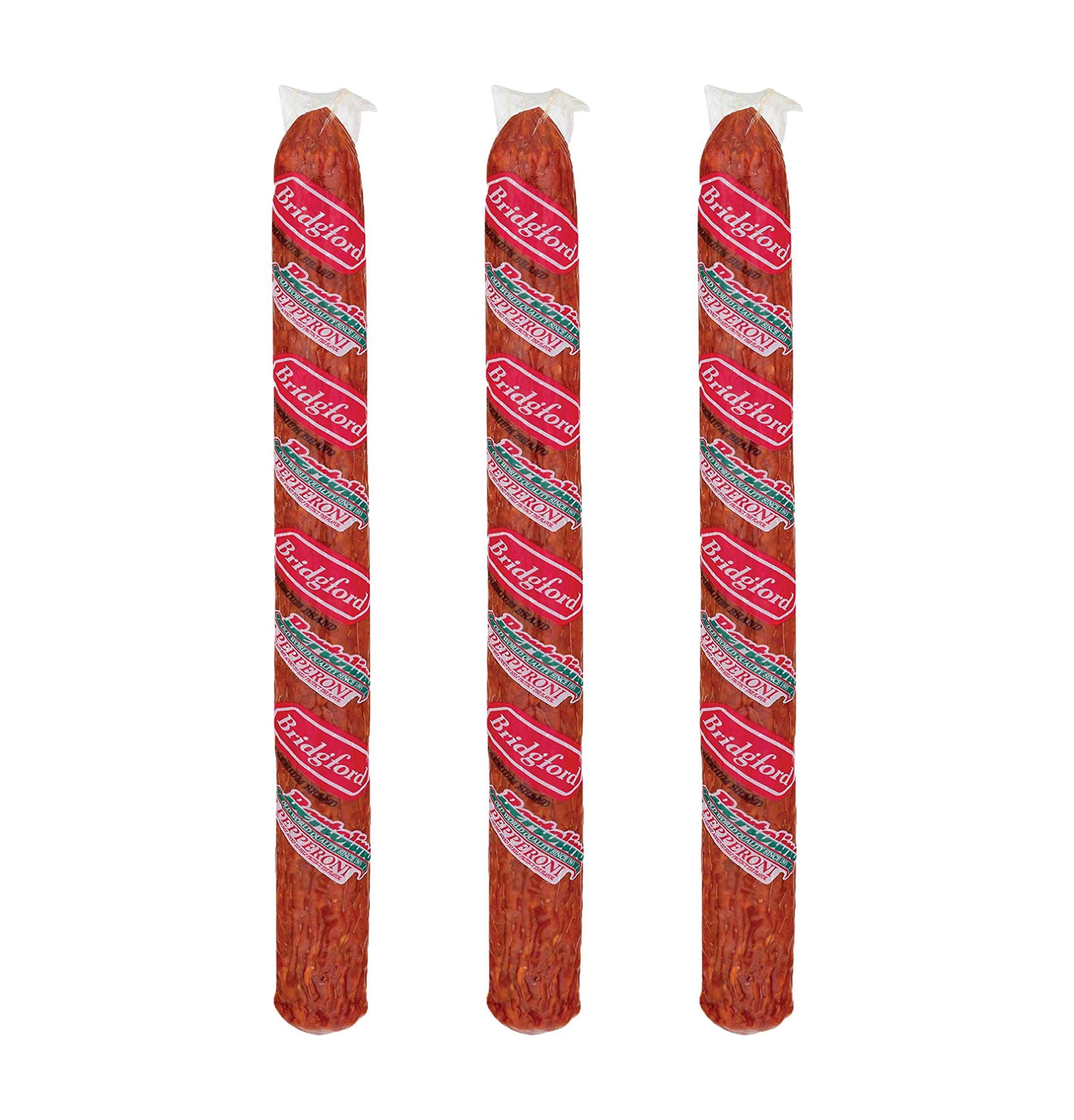 Bridgford Old World Pepperoni Stick, Made in the USA, 16oz, Pack of 3
