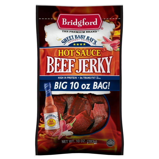 Bridgford SBR Hot Sauce Beef Jerky 10oz