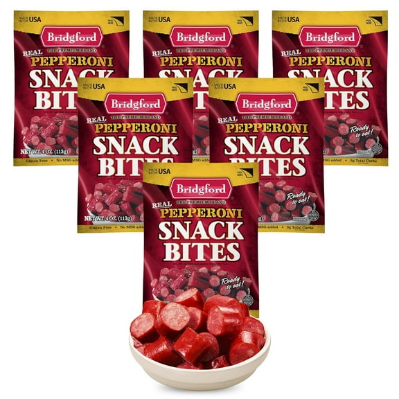 Bridgford Snack Bites 4 oz Pack of 6 for On-the-Go Snacking