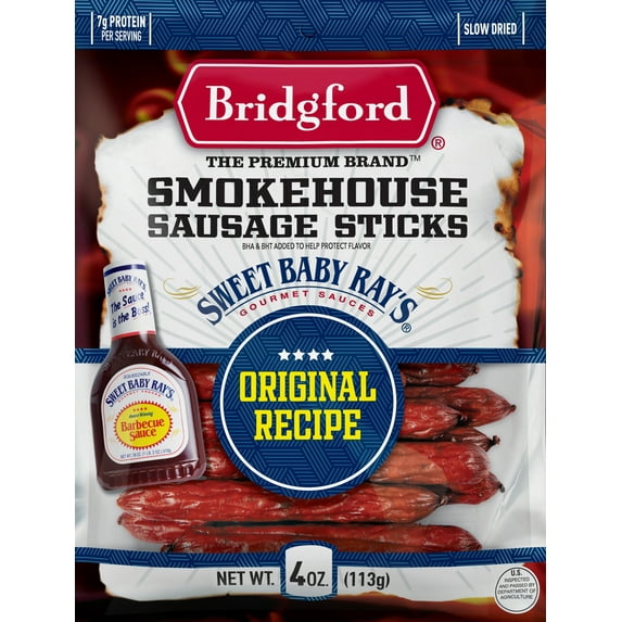 Bridgford Sweet Baby Ray's Original Smokehouse Sausage Sticks 4 oz