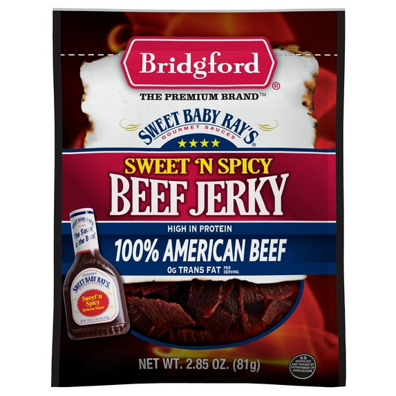 Bridgford Sweet n Spicy Beef Jerky, 2.85 oz