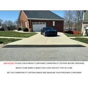 Bridjit 5-Piece Driveway Curb Ramp for 20 Feet Large Driveways, Bridjit Curb Ramps for Cars
