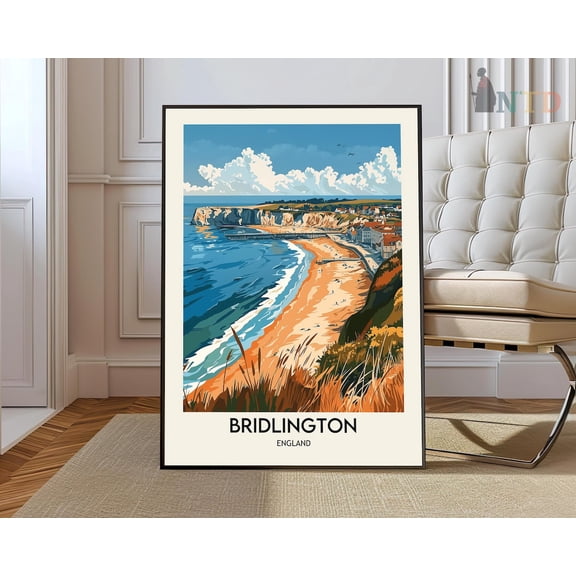 Bridlington Yorkshire England Poster, Unframed Paper Poster 8x10in