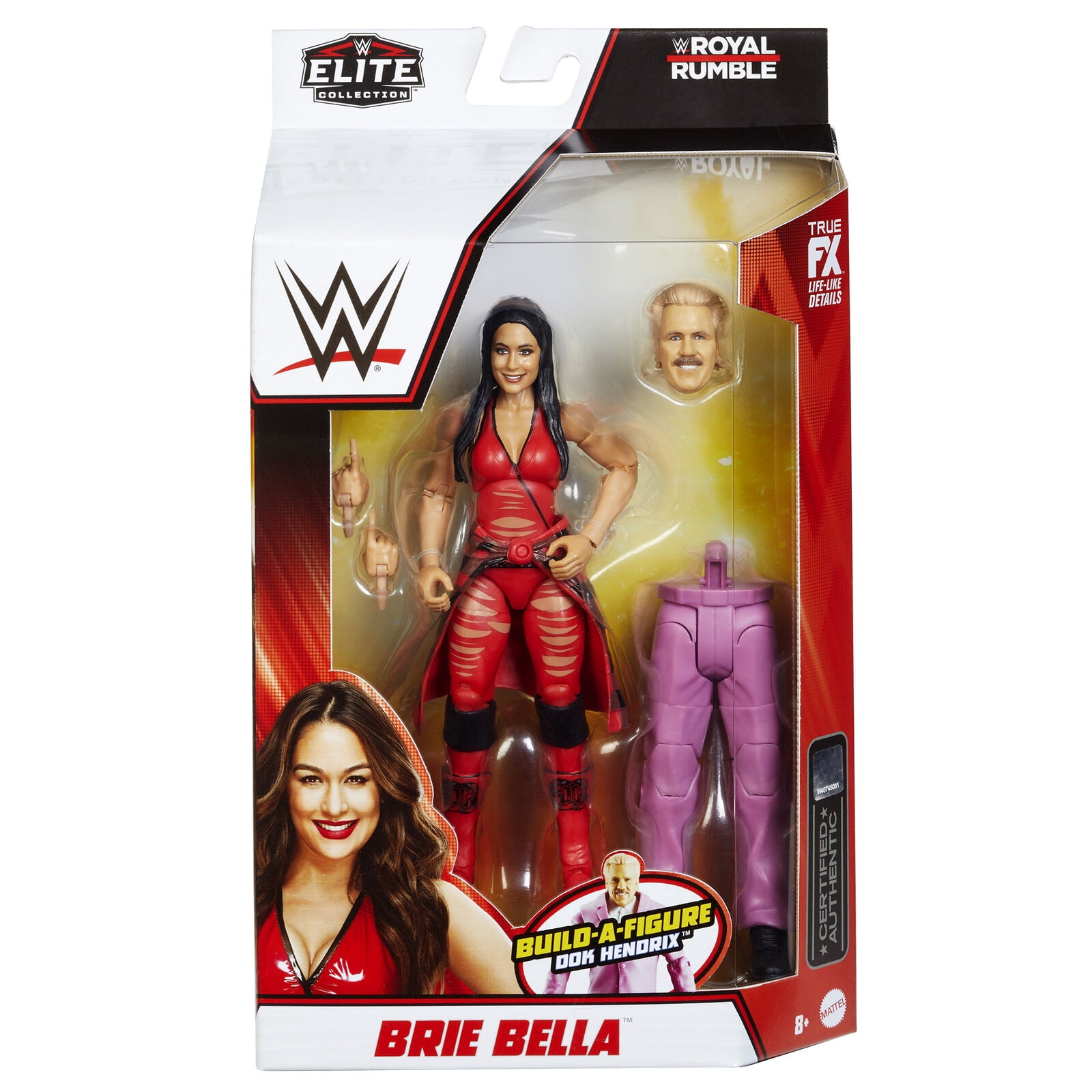 WWE Brie Bella Elite Collection Deluxe Action Figure with Realistic Facial  Detailing, Iconic Ring Gear & Accessories