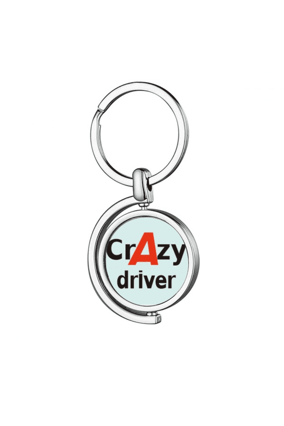 Brief Best Cool Driver Chauffeur Rotating Keychain Metal Keyring Holder