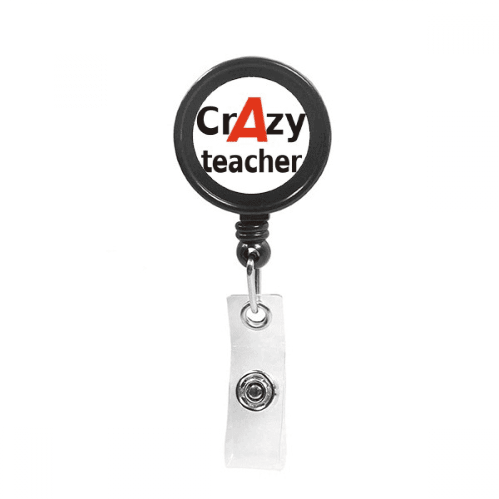 Brief Best Cool Teacher Occupation Retractable Keychain Badge Holder ID Badge