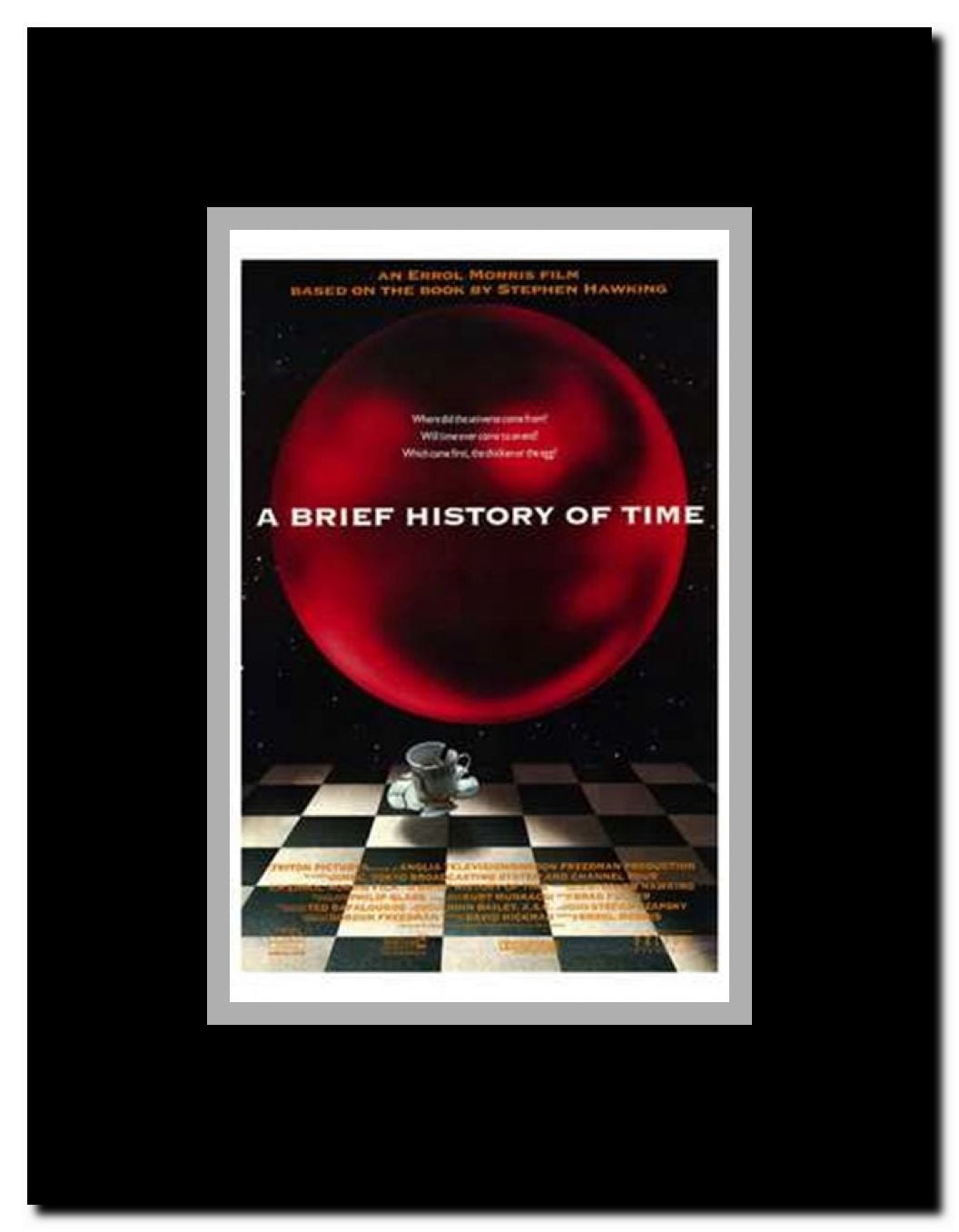 Brief History of Time a Framed Movie Poster