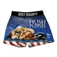 thumbnail image 1 of Brief Insanity Men's Hush Puppies Sleeping Dog Boxer Shorts Underwear (S), 1 of 1