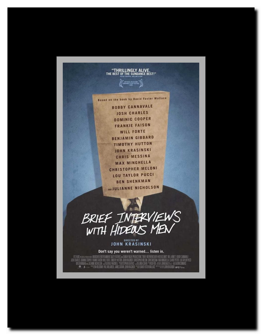 Brief Interviews with Hideous Men Framed Movie Poster