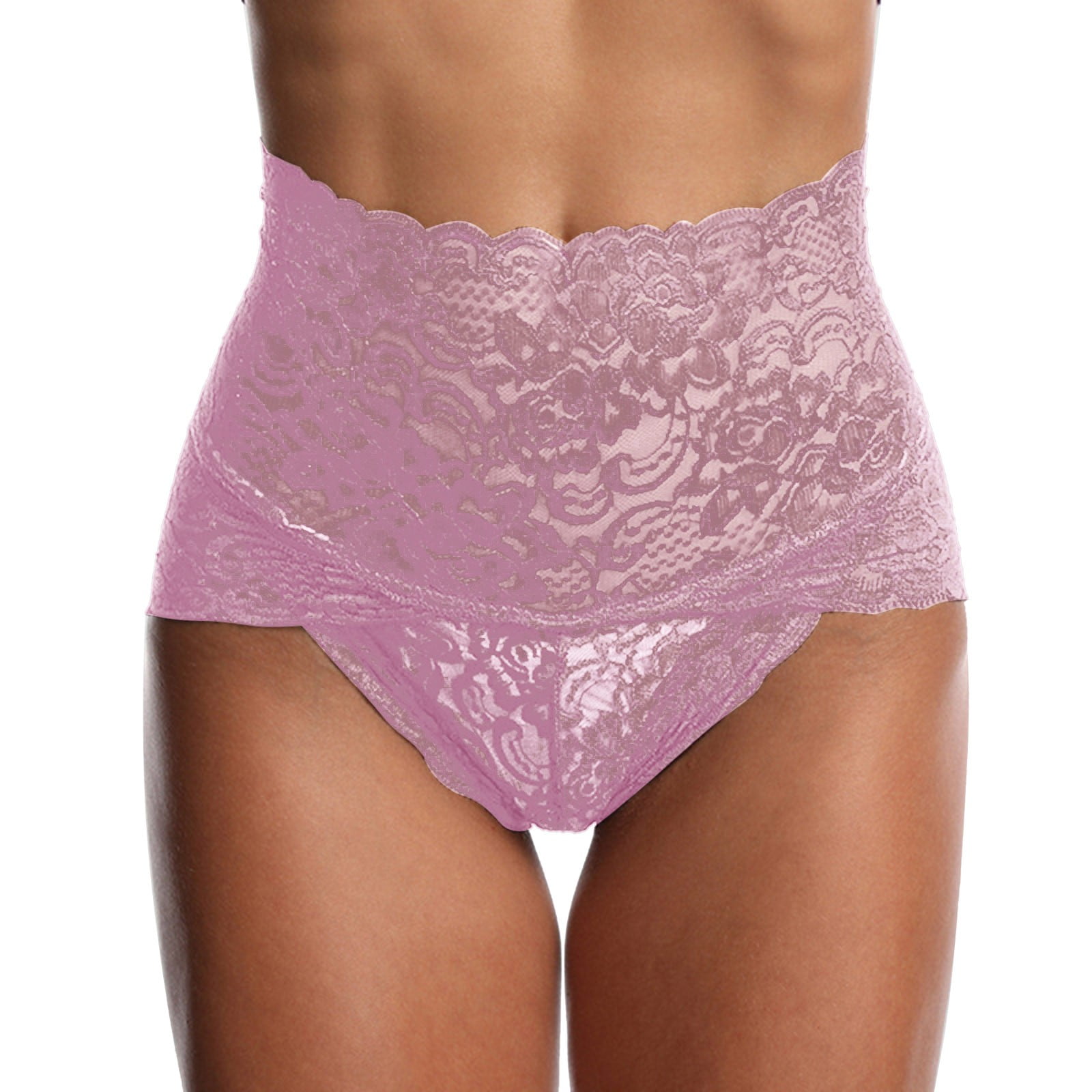 Brief Underwear For Women Lace Mesh Transparent Womens Underwear Plus Size  High Waist Panty Panties
