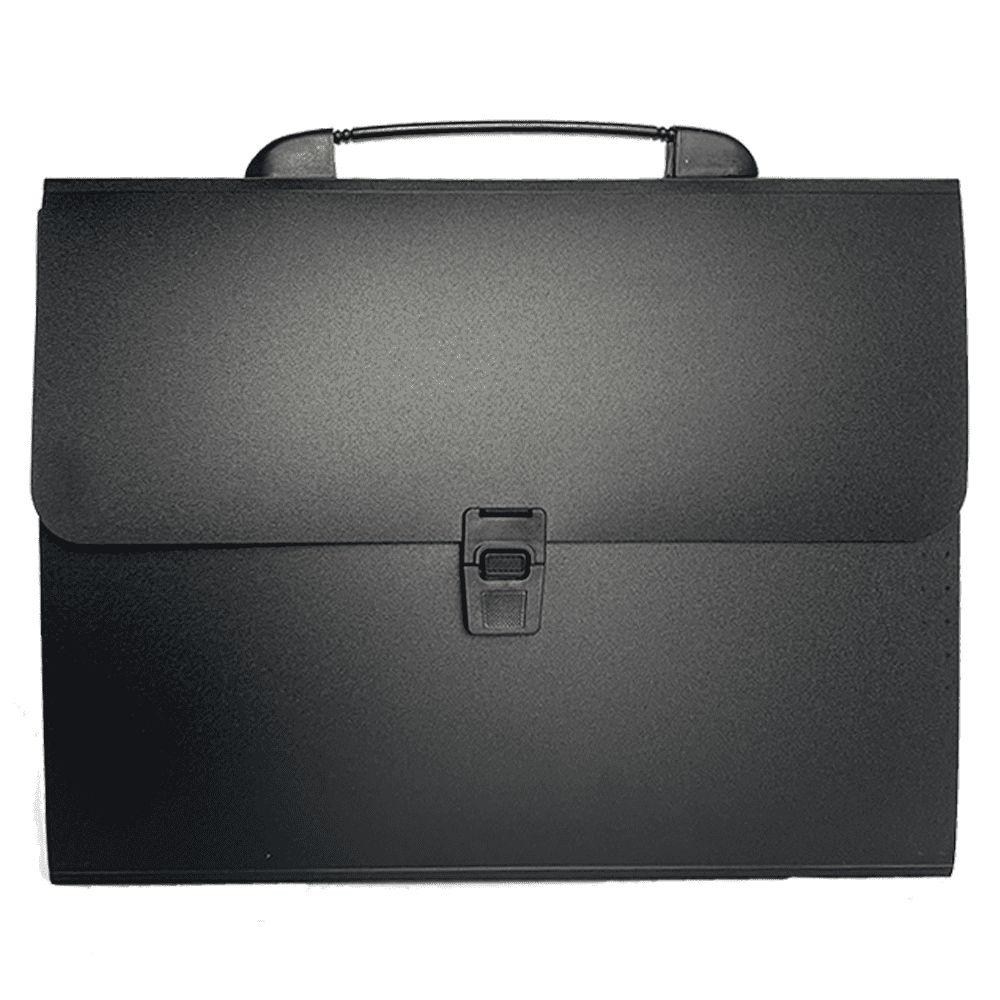 Executive Underarm Portfolio Briefcase // Black - Royce Leather - Touch