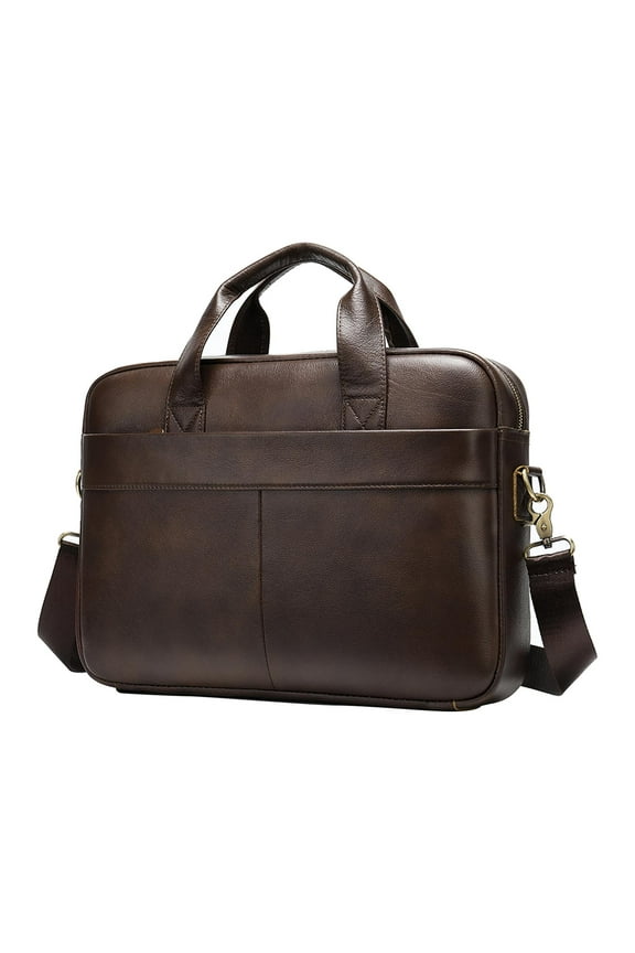 Briefcases for Men Business Leather Bag Leather Briefcase for Men for School Brown