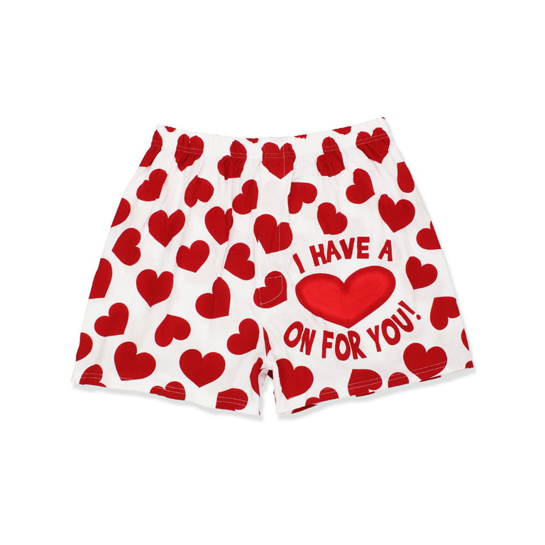 Briefly Stated 'I Have a Heart on for You' Men's Boxer Shorts Underwear  GE614MBX