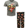 thumbnail image 1 of Briefly Stated Mens Homer Simpson Ho Ho Homer Santa Pajamas (Medium), 1 of 1