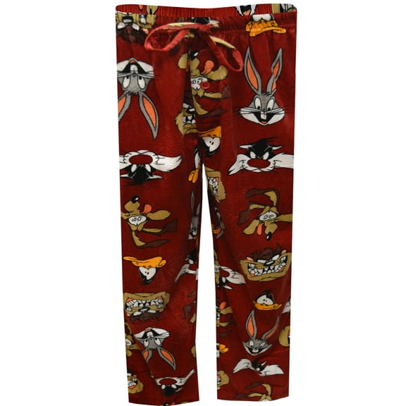 Briefly Stated Mens Looney Tunes Cast of Characters Minky Fleece Loungepants (Large)