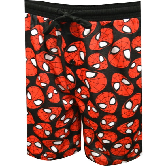 Briefly Stated Mens Marvel The Amazing Spiderman Lounge Shorts (Medium)