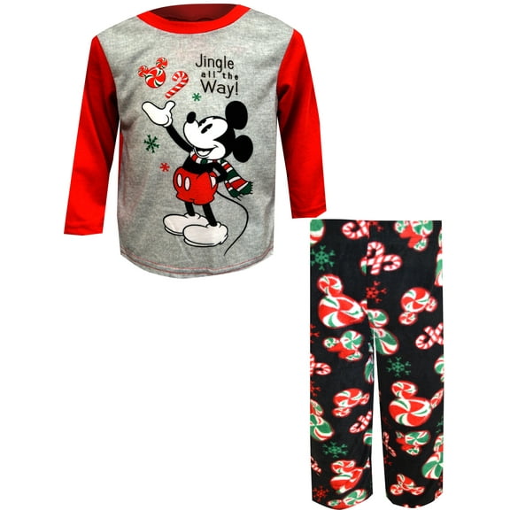 Briefly Stated Mens Mickey Mouse Guys Jingle All the Way Christmas Pajama (Small)